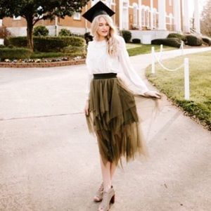 Olive Free People tutu skirt